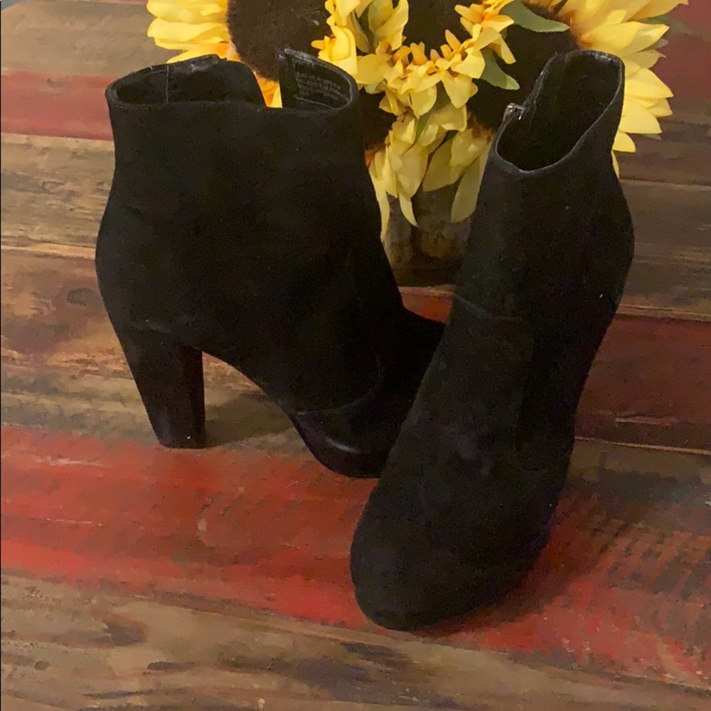 Suede booties